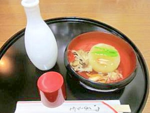 蟹あんかけが味の決め手☆　「ふろふき大根」